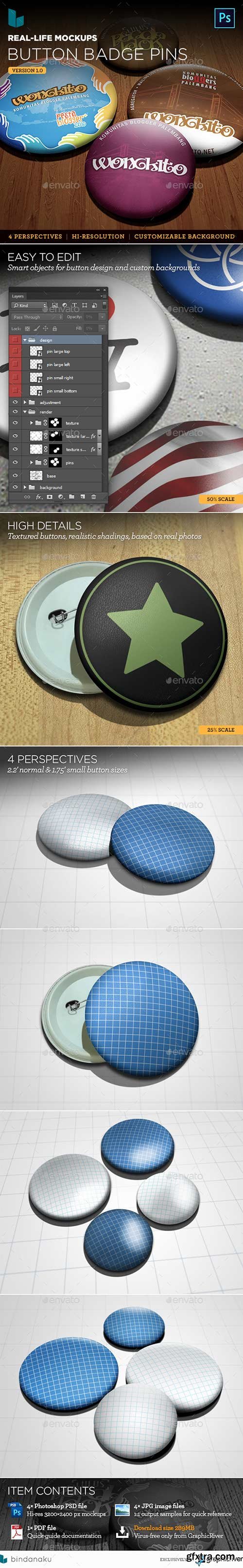 GraphicRiver - Button Badge Pin Real-life Mockups 11571469