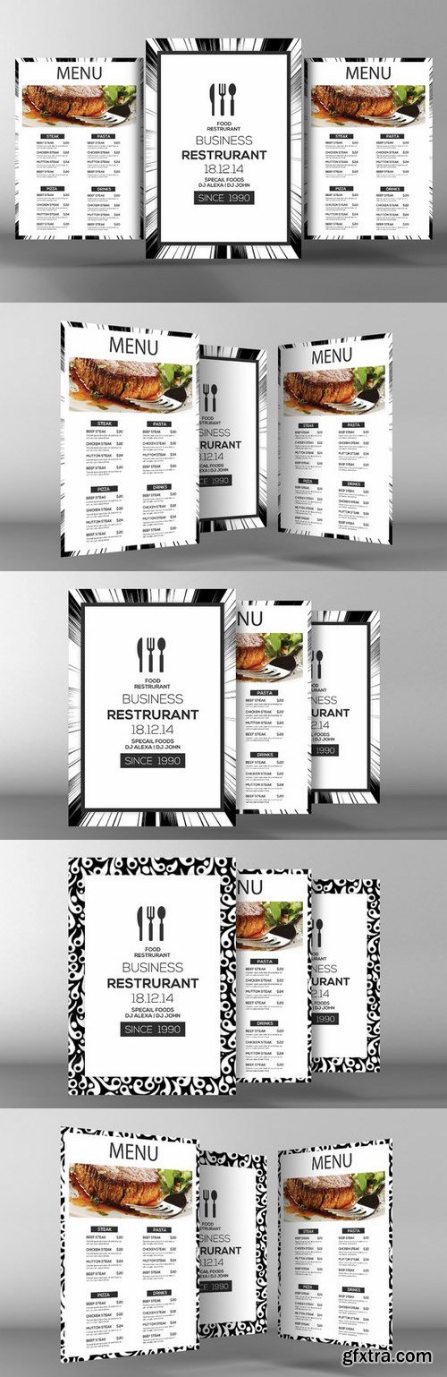 CM - Minimalist Menu + Table Tent 772476