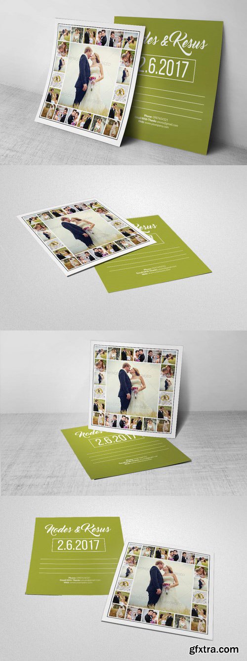 CM - Wedding Postcard Template 699703