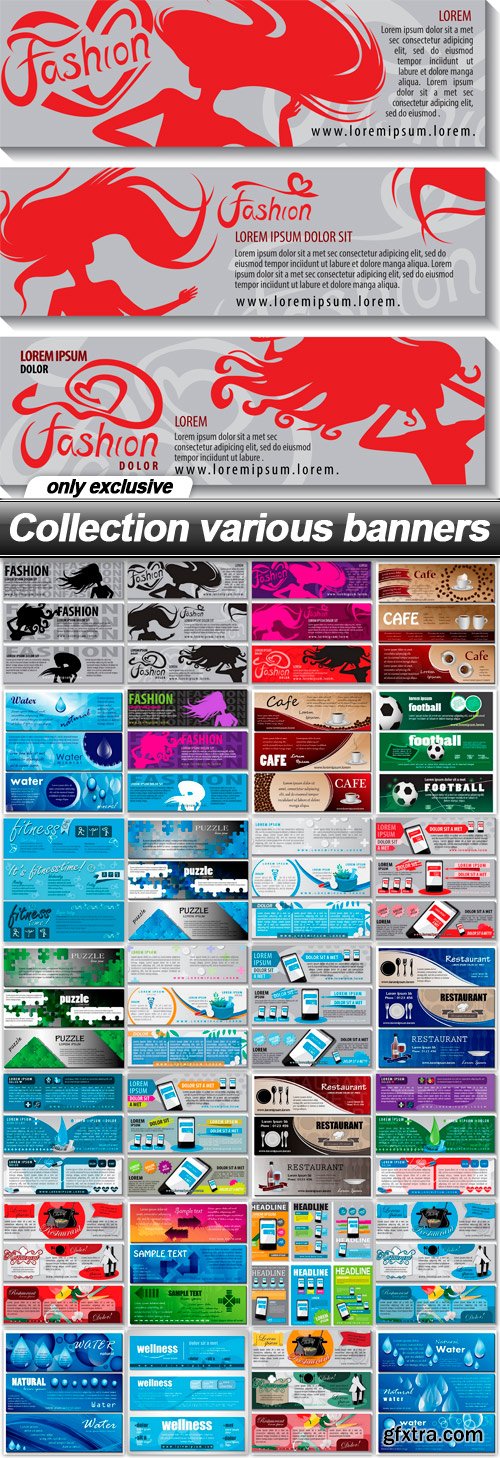 Collection various banners - 29 EPS