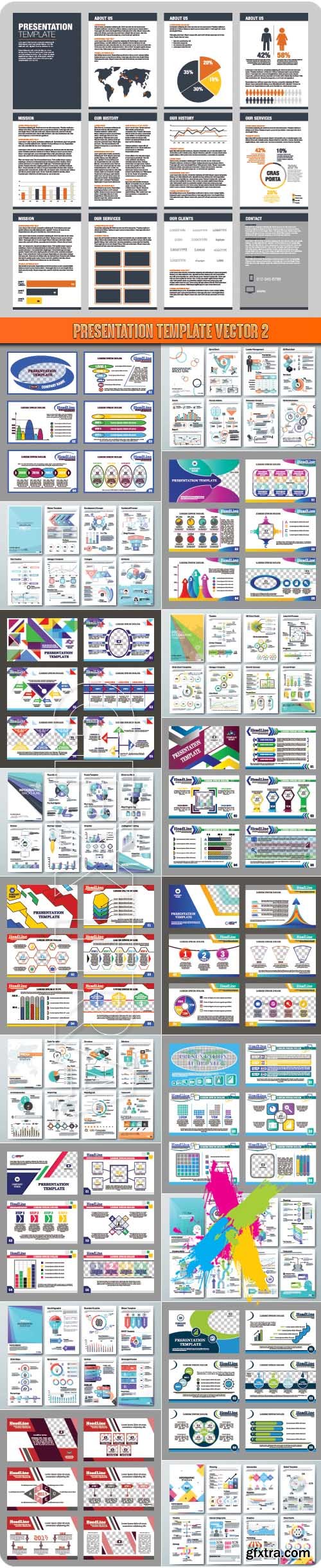 Presentation template vector 2