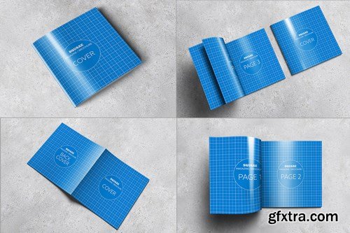 Square Magazine  Brochure Mock-Ups 792534