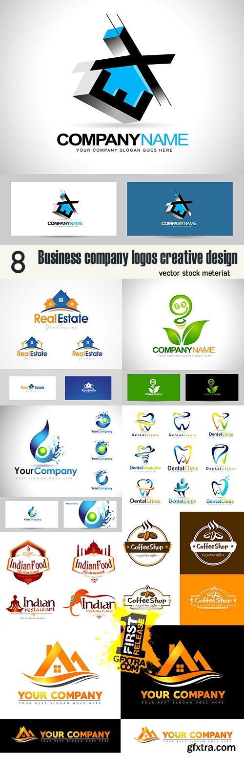 Business company logos creative design