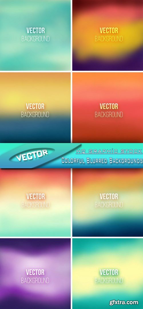 Stock Vector - Colorful Blurred Backgrounds