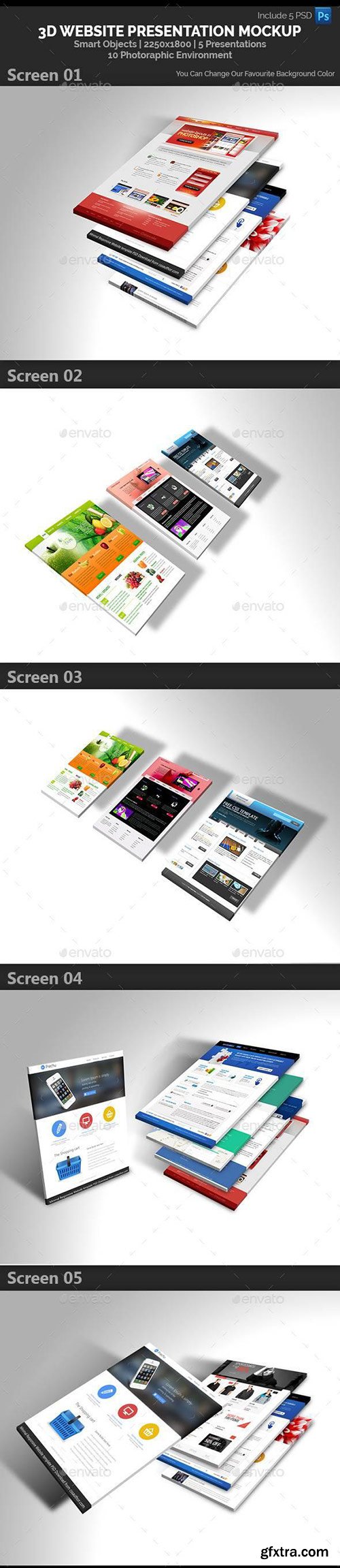 GraphicRiver - 3D Website Presentation Mockup 8945809