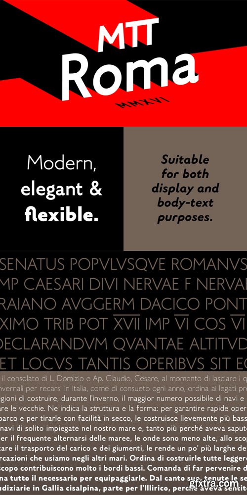 MTT Roma Font Family $389