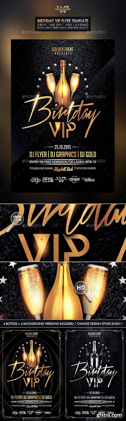 GraphicRiver - Birthday VIP Flyer Template 10480842