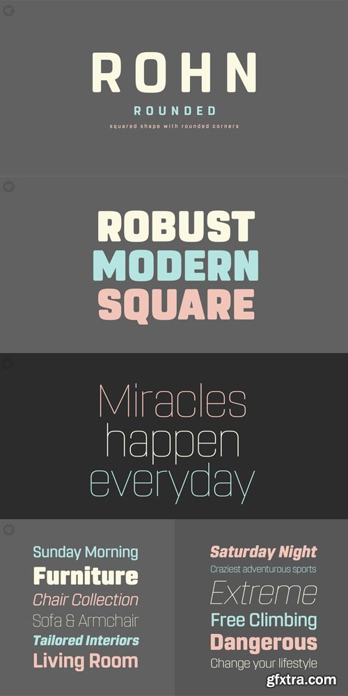 Rohn Rounded Font Family $160