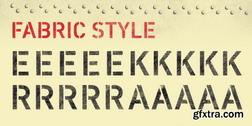 Vtg Stencil DIN Font Family $396