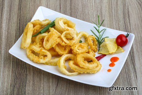 Fried onion rings - 8 UHQ JPEG