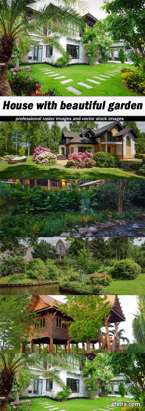 House with beautiful garden - 5 UHQ JPEG