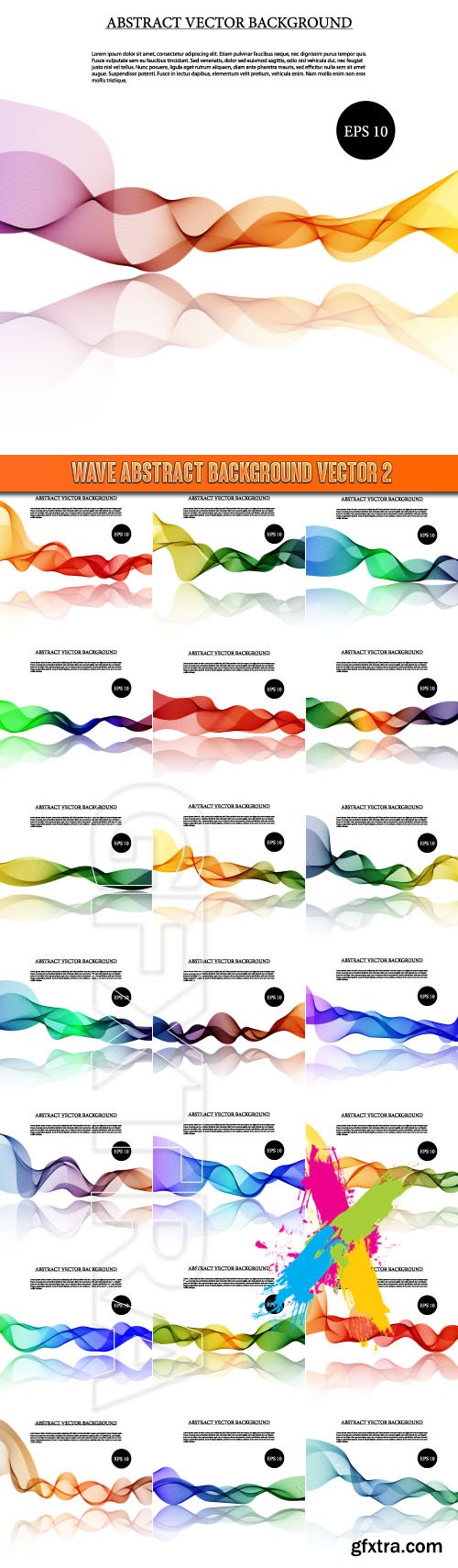 Wave Abstract background vector 2