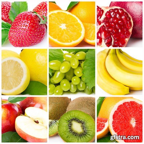 Fruit collage, 10 x UHQ JPEG