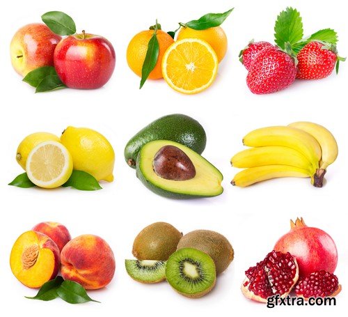 Fruit collage, 10 x UHQ JPEG