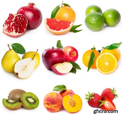 Fruit collage, 10 x UHQ JPEG