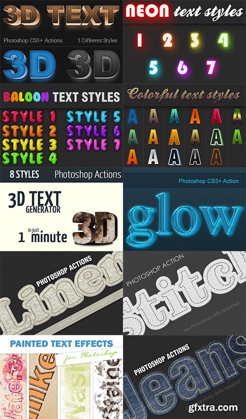 327 Premium Photoshop Text Styles