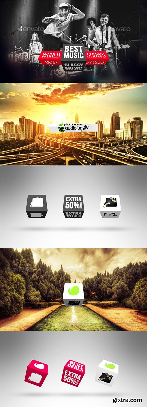 Videohive 3D Text & Logo Boxes 15235852