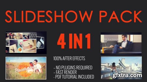 Videohive SlideShow Pack 4 in 1 11123059