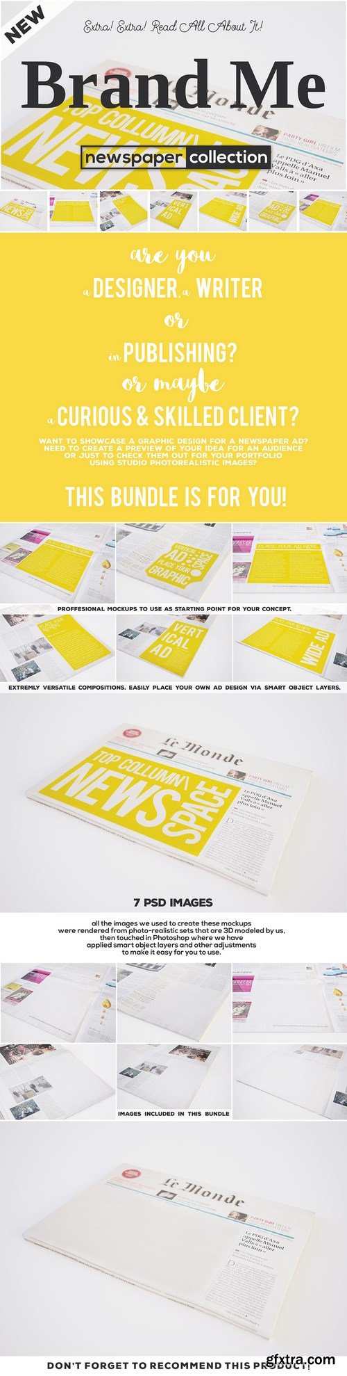 Brand Me - Newspaper Ad Mock-ups 794550