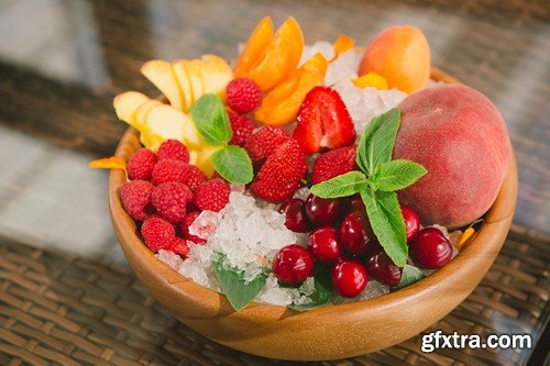 Fresh fruit salad, 9 x UHQ JPEG