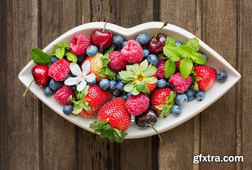 Fresh fruit salad, 9 x UHQ JPEG