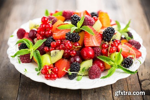 Fresh fruit salad, 9 x UHQ JPEG