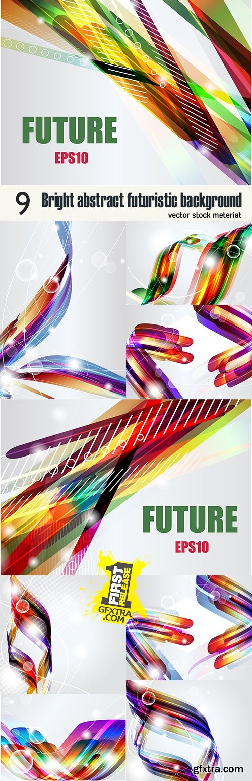 Bright abstract futuristic background