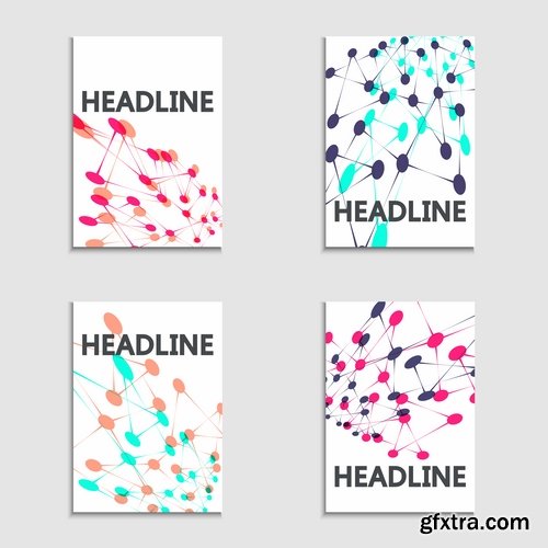 Collection gift certificate business card banner flyer calling card poster 3-25 EPS