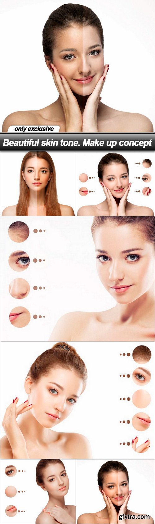 Beautiful skin tone. Make up concept - 6 UHQ JPEG