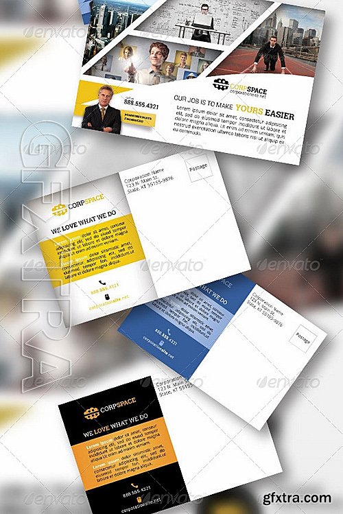 GraphicRiver - Business Flyer 38 with Postcard 8296191