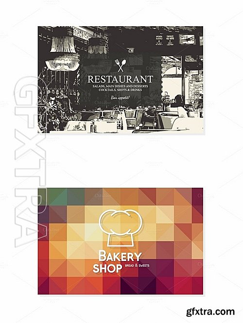 CM - 16 Restaurant Business Cards 695581