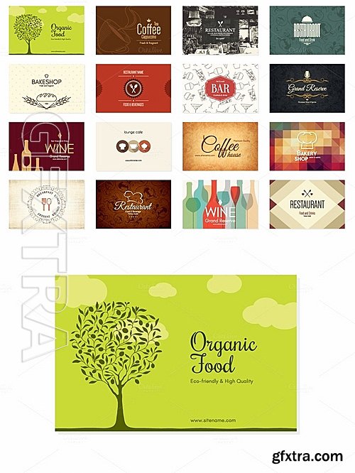 CM - 16 Restaurant Business Cards 695581