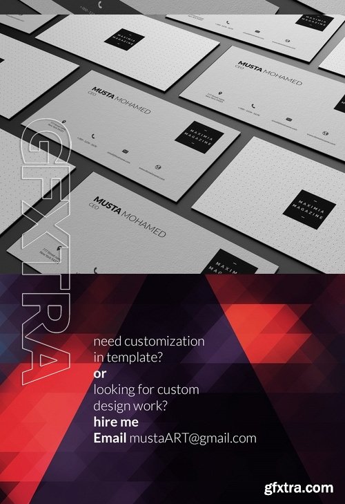 CM - 3 Clean Minimal Business Cards 735285