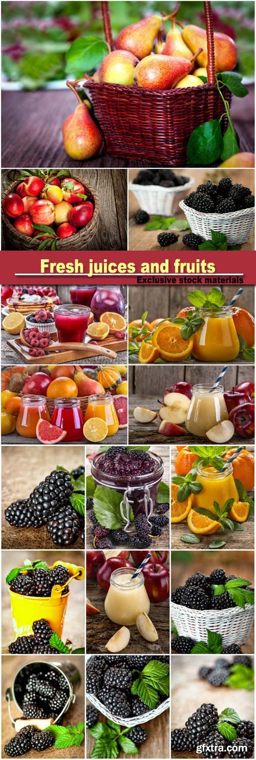 Fresh juices and fruits