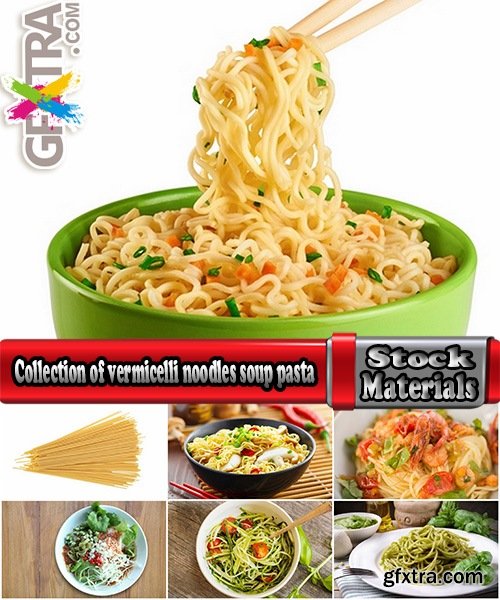 Collection of vermicelli noodles soup pasta spaghetti food meal 25 HQ Jpeg