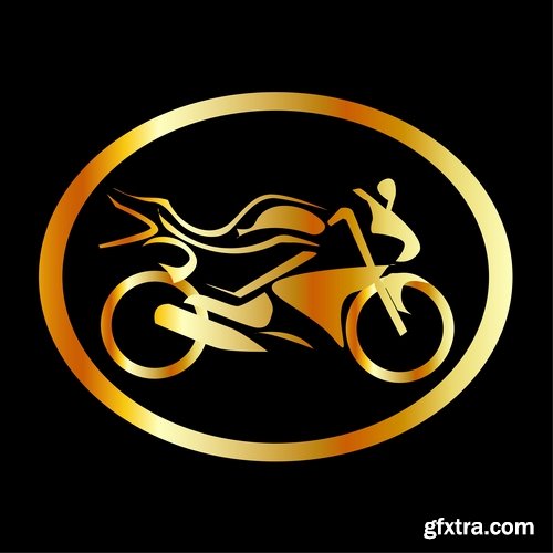 Collection of motorcycle vector a background picture flyer poster banner emblem logo EPS 25