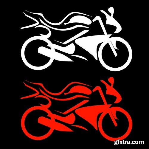 Collection of motorcycle vector a background picture flyer poster banner emblem logo EPS 25