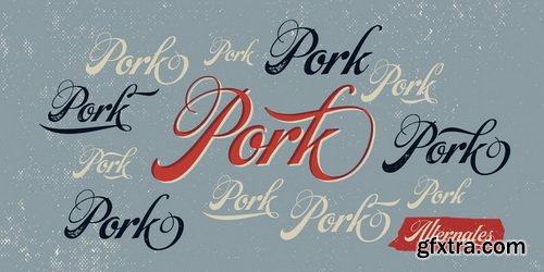 Steak Font Family $79