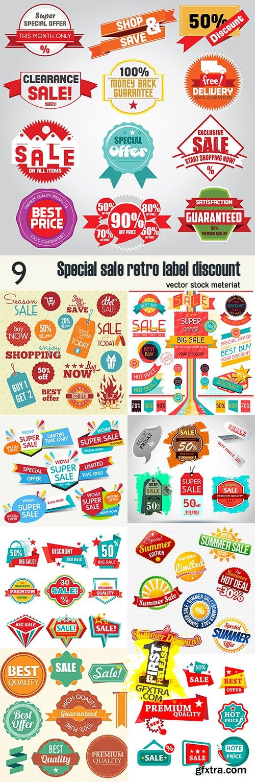 Special sale retro label discount