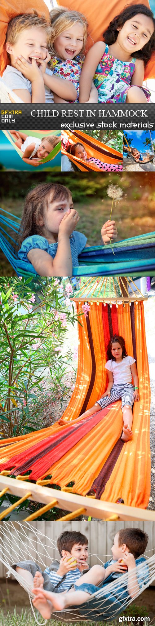 Children rest in hammock - 7 UHQ JPEG