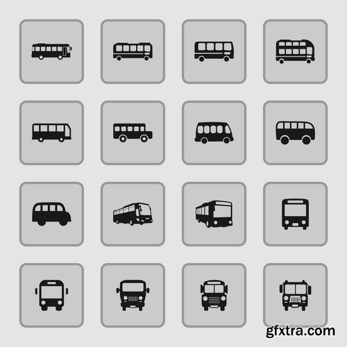 Collection of icon car theme vehicle spare part repair 25 EPS