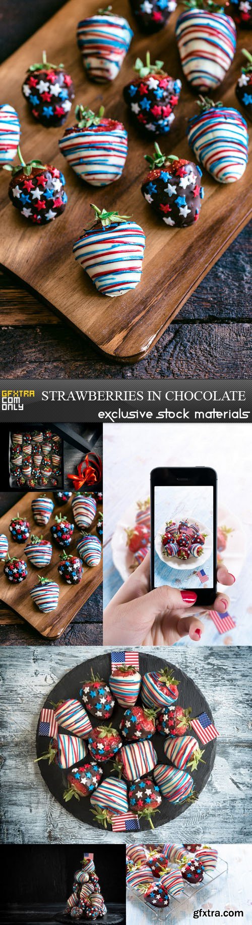 Strawberries in Chocolate - 6 UHQ JPEG