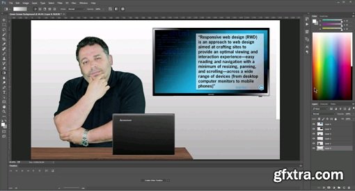 Photoshop Production for eLearning: Creating Green Screen Backgrounds