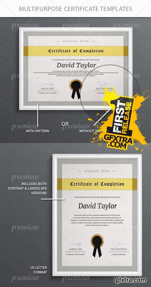 CodeGrape - Multi-Purpose Certificate Templates 2701