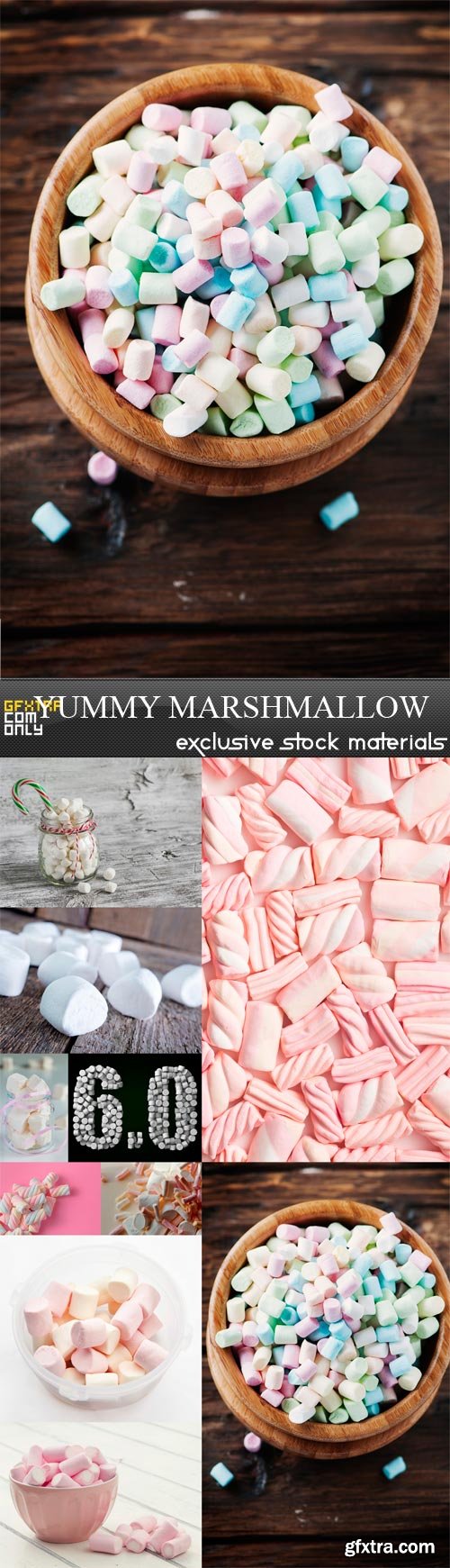 Yummy Marshmallow - 10 x JPEGs