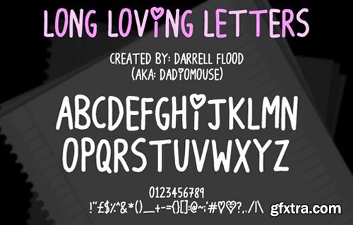 Long Loving Letters Font