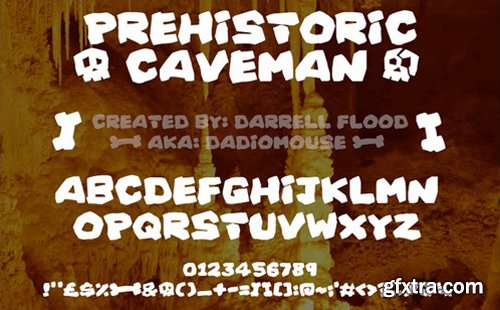 Prehistoric Caveman Font