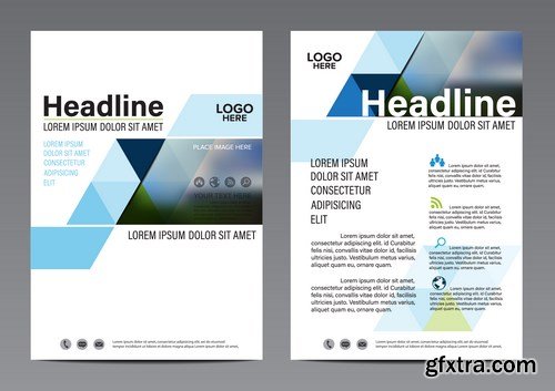 Brochure, Layout, Magazine & Flyer - 20xEPS