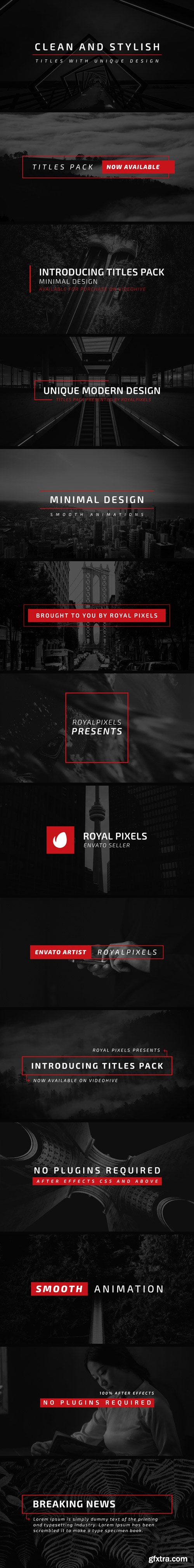 Videohive - Minimal Titles - 16854861