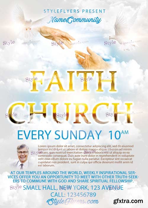 Faith Church PSD Flyer Template